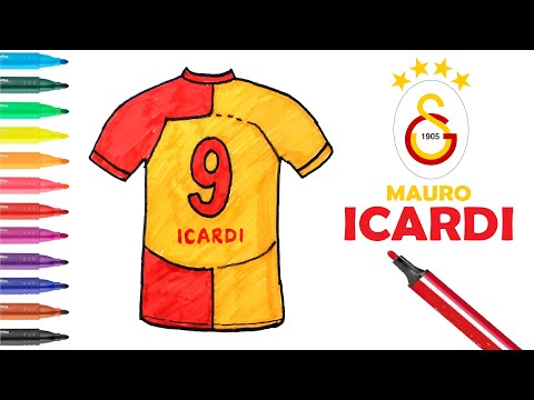 Kolay Galatasaray Mauro Icardı Forması Çizimi I Galatasaray Forması Nasıl Çizilir?