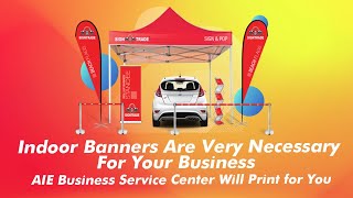 Indoor Banners Are Very Necessary For Your Business | AIE Business Service Center Will Print for You