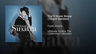 you ll never know 78rpm version