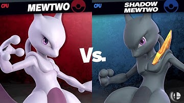 Mewtwo vs Shadow Mewtwo [Moveset] SSBU Quickie -By milktoastmonika