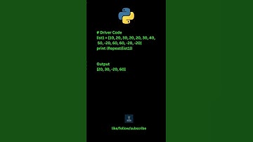 Python | Program to print duplicates from a list of integer Method 2: Using a single for loop