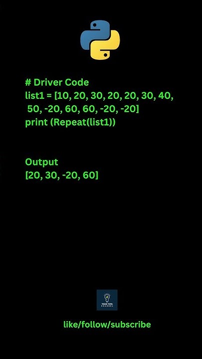 Python | Program to print duplicates from a list of integer Method 2 ...