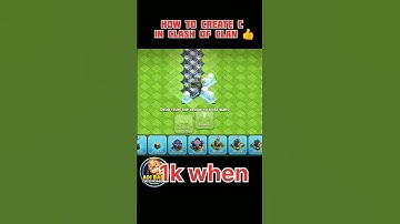 clash of clan // showcase base// name base // how to create C in clash of clan #shorts