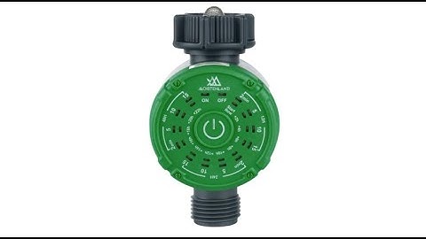 moistenland Single-Outlet Garden Hose Faucet Timer, Automatic Irrigation System - Overview