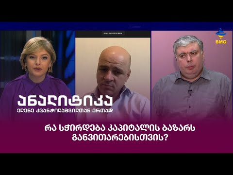 რა სჭირდება კაპიტალის ბაზარს განვითარებისთვის?