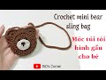 [Crochet] Mini bear sling bag | Móc túi tỏi hình gấu cho bé | RiO's Corner