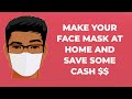 Face Mask Patterns| DIY at home Easy save Cash $$$