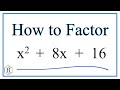 Factoring Quadratic Equations Concepts