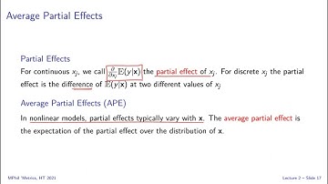 Lecture 2 Part 5 - Partial Effects for Poisson Regression