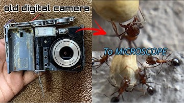 How to make a microscope from old digital camera 🔬| DIY microscope