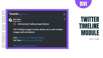Twitter Timeline Module for Divi | Divi Sumo