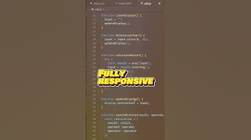 🔥 Build a Responsive Calculator with HTML, CSS, and JavaScript 🔥 #algorithm #appdevelopment #c
