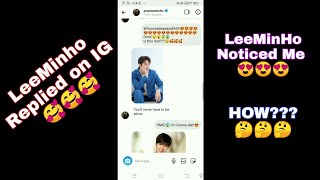 LeeMinho Replied on IG 😱😍 Edit with background music 'Romeo & Juliet' - Love Story by Tailor Swift