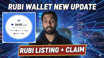 📢RUBI NETWORK✅RUBI TOKEN KYC 1.5 RECEIVED🔥MINING END ! RUBI TOKEN CLAIM+LISTING