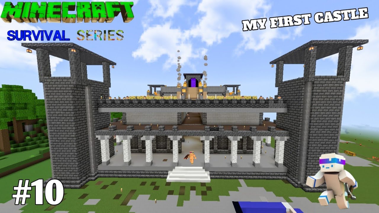 I Build My First Biggest Castle For Minecraft Survival Series pe #10 ...