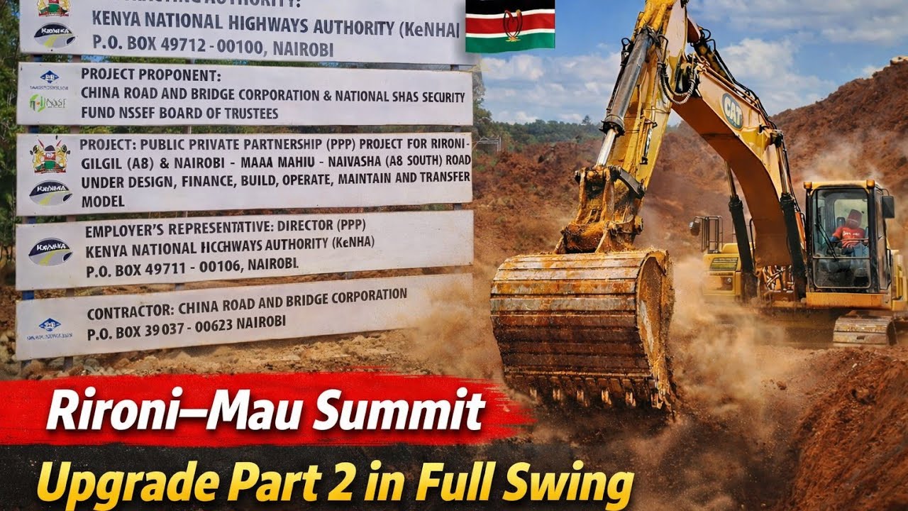 Heavy Excavation Underway | Rironi–Mau Summit Road Part 2 🔥.