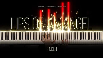 Hinder - Lips Of An Angel | Piano Cover with Strings (with Lyrics)