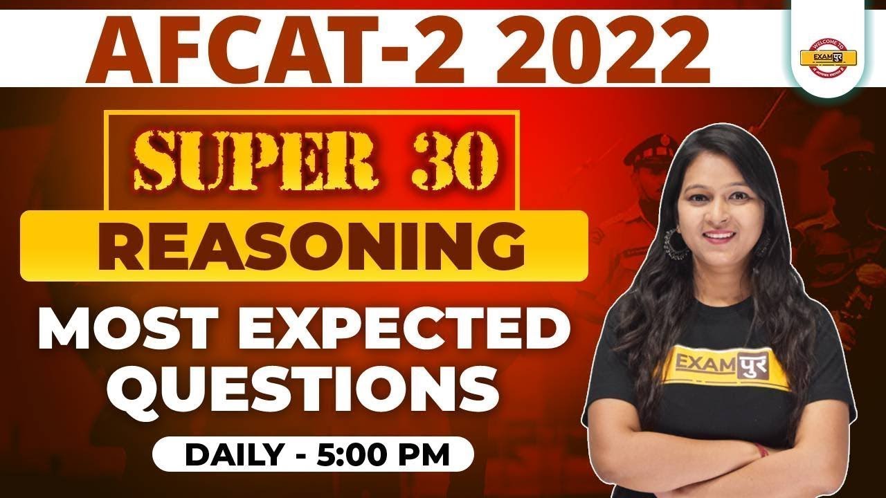 AFCAT 2 2022 Classes | Reasoning for AFCAT 2 2022 | AFCAT Reasoning ...