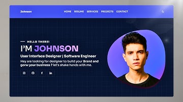 How To Create Responsive Personal Website Using HTML and CSS | Step-By-Step Tutorial