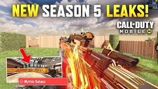 HUGE SEASON 5 LEAKS! MYTHIC GUN + FINISHING MOVE in COD MOBILE + 12 NEW THINGS! CODM Leaks Season 5