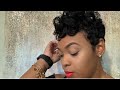 How to style a grown out pixie cut