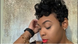 How to style a grown out pixie cut
