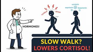 What Happens to Cortisol When You Walk Slowly Instead of Fast (Stress Hormone Explained)
