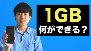 1GBで何ができる？【データ通信量の目安と確認方法】