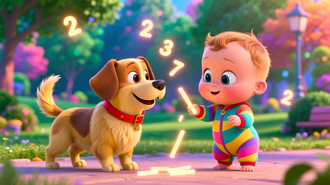 Dog Park Counting Number 🐶🎶 Fun Counting Song for Kids | Learn Numbers with Baby
