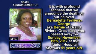 Bernadette Fevriere George  short