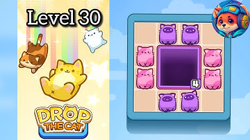 Drop the cat Level 30 – Puzzle Game Walkthrough & Solutions | Mobile Gameplay 