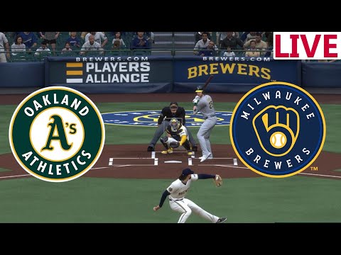 🔴LIVE🔴Oakland Athletics vs Milwaukee Brewers/ Baseball Spring Training/ /MLB THE SHOW 2024