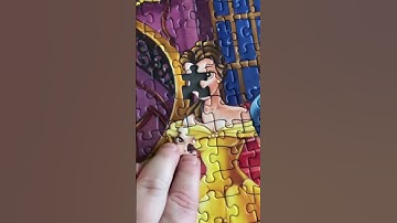 The last piece|oddly satisfying|disney|#puzzle #jigsawpuzzle #shorts #disney #jigsaw #puzzles #belle