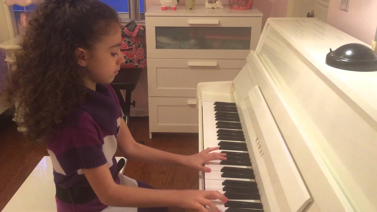 Daphne playing a "French Waltz" by Fritz Spindler