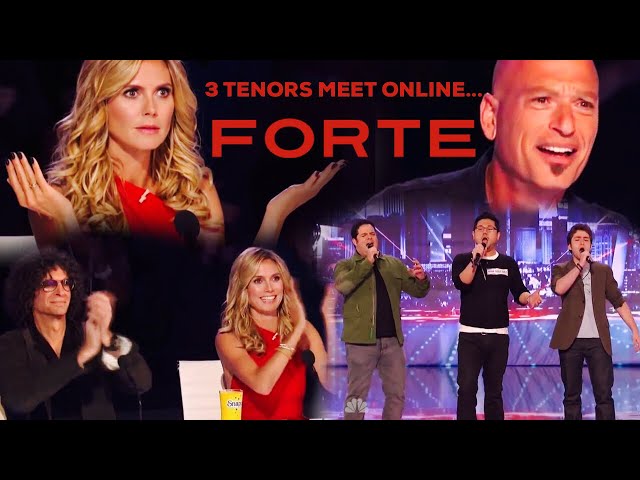FORTE - Three Tenors meet online and shock the judges on Americas Got Talent! - Pie Jesu class=