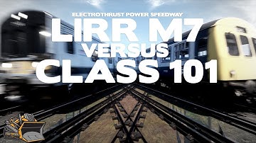 LIRR M7 vs Class 101 Electrothrust Train Racing Round 1