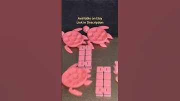 Fruit Turtle Fidget Clickers – 3D Printing Time-Lapse + Final Showcase! #timelapse #turtle #3dprint