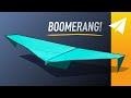 Boomerang paper airplane how to make a plane that flies back to you  looper by will barron