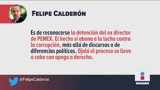 Felipe Calderón habla sobre detención de Emilio Lozoya | Noticias con Ciro Gómez Leyva
