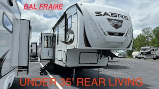 EXCELLENT REAR LIVING! BUILT ON BAL FRAME! 2024 Forest River Sabre 32GKS