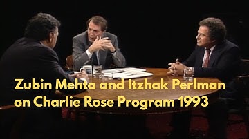Zubin Mehta en Itzhak Perlman in het Charlie Rose-programma, 1993