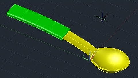 AutoCAD Tutorial 3D Spoon