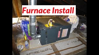 Horizontal Furnace Install in Attic GM9C80