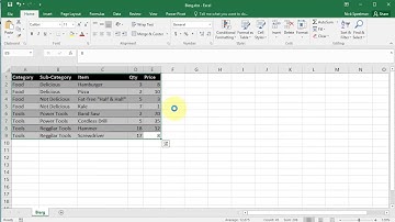 How to Remove a Table from Excel
