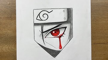 How to Draw Itachi’s Eye Step by Step | Naruto Drawing Tutorial