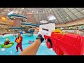 Nerf War | Water Park & SPA Battle 3 (Nerf First Person Shooter)