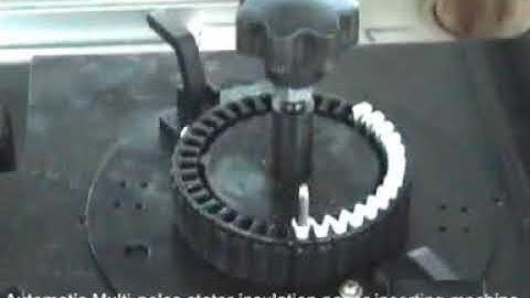 Automatic stator insulation paper inserter equipment slot paper inserting machine