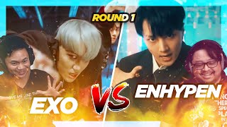 Round 1: ENHYPEN 'Drunk-Dazed' vs EXO 'Monster' MV Reaction & Review. Banger vs Banger.
