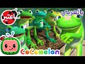 خمسة ضفادع خضراء | كوكو ميلون بالعربي | اغاني اطفال ورسوم متحركة *Five Little Speckled Frogs*