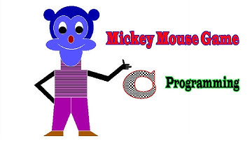 Mickey Mouse Graphics Game Program in C | Codedeveloper